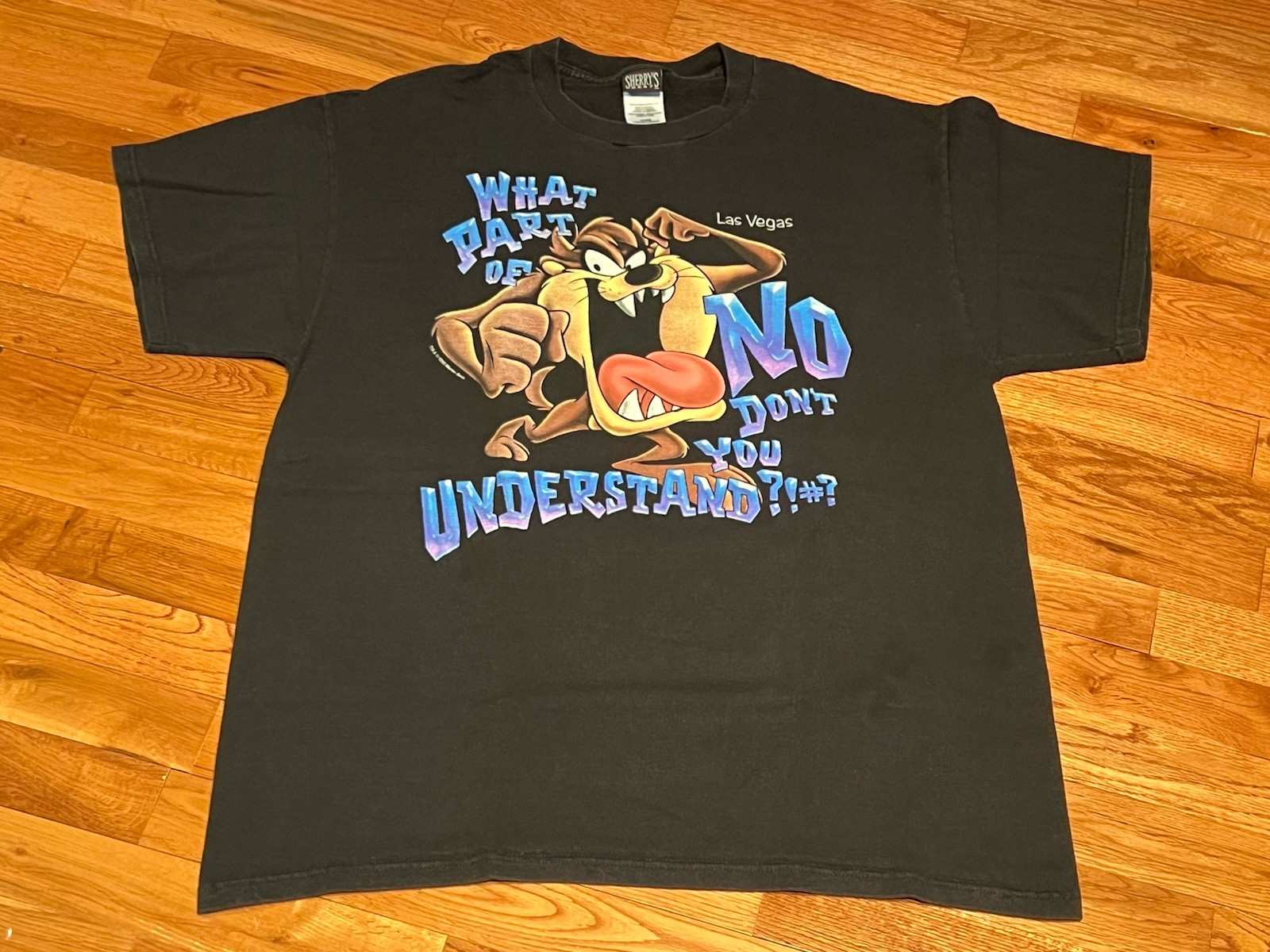 WHAT PART OF NO DONT YOU UNDERSTAND?!# T-shirt XL Sherry’s Best Taz 1999 Warner