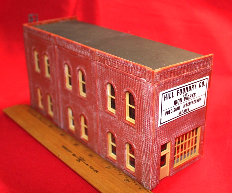 2-Story Hill Foundry and Iron Works Precision Machine False Front-DPM Wall