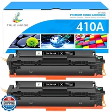 TRUE IMAGE Compatible Toner Cartridge Replacement for HP 410A CF410A CF410X 4