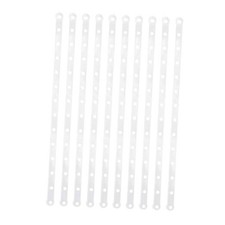 36pcs Plastic White Display Hanger Strips,Coordinate Heavy Weight Plastic