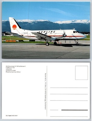 Sunline GI159 Gulfstream Airliner Postcard