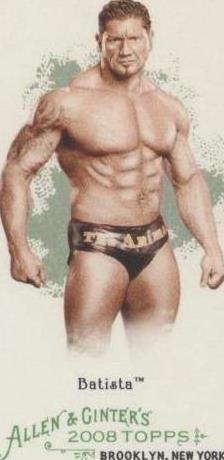 2012 Topps Heritage WWE Wrestling Batista Bomb #53 RINGSIDE ACTION