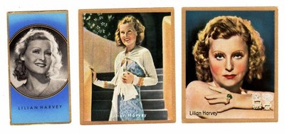 Lilian Harvey 3 Sammelbilder / Zigarettenbilder / Filmbilder vor 1945 Hollywood
