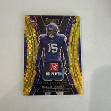 2024 Select Draft Selection Memorabilia Dallas Turner Gold Prizm 2/10 Rookie RC