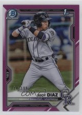 2021 Bowman Chrome Prospects Fuchsia Refractor 174/199 Eddy Diaz #BCP-33 sh7