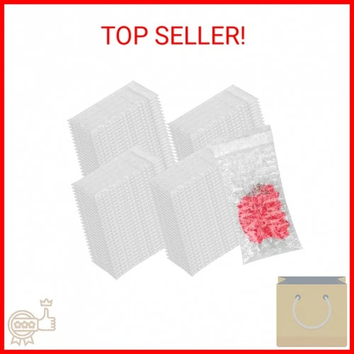 100Pcs Small Bubble Out Bag Pouches 2" x 3.15" Self-Seal Mini Bubble Pouches Cus - product listing photo