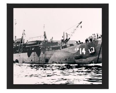 USS ALECTO AGP-14 NAVY SHIP CHESAPEAKE BAY 1945 8X10 FRAMED PHOTO