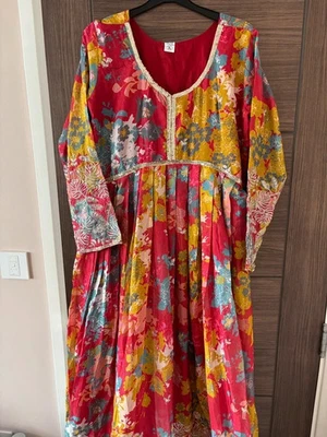 Damen Indianer Anarkali Kurti Punjabi - Bild 1 von 4