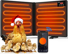 Chicken Coop Heater for Winter with Remote APP Control, 30''x12'' Large Foldable