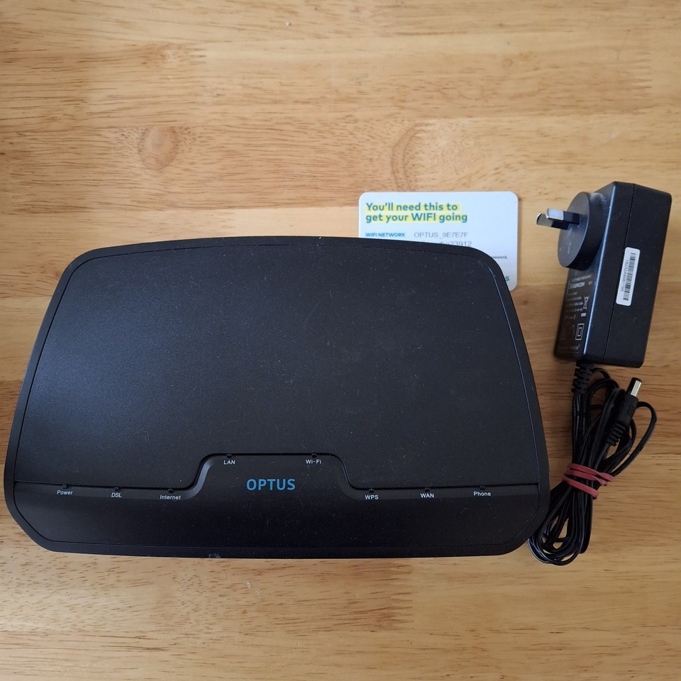Sagemcom OPTUS Gateway F@ST 3864V3 HP NBN WiFi Modem Router Fast ...