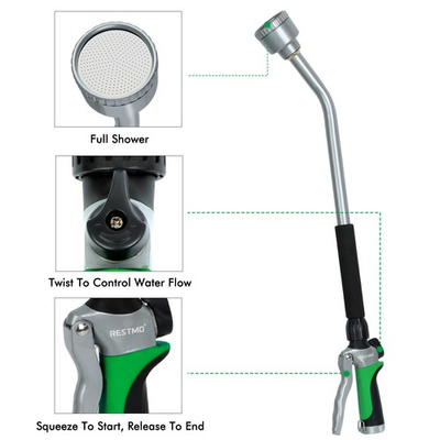 #ad All Metal 24 Inches Long Watering Wand Garden Hose Watering Wand for 3 4quot; GHT $55.98