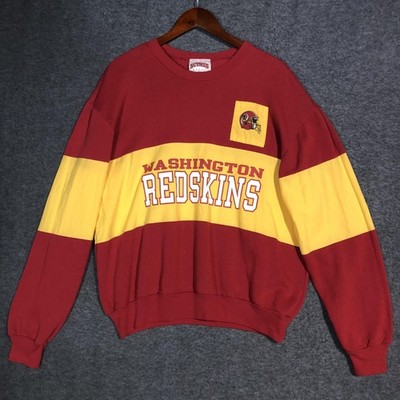 VTG Washington Redskins Sweatshirt Mens L Red NFL Football Nutmeg Mills 90s Rare