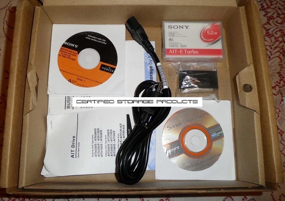 NEW SONY AITe50s AIT-E Ext AITe50/S ATDEA2 AITe50 Turbo Data Tape Drive Kit NIB  - Image 3 of 4