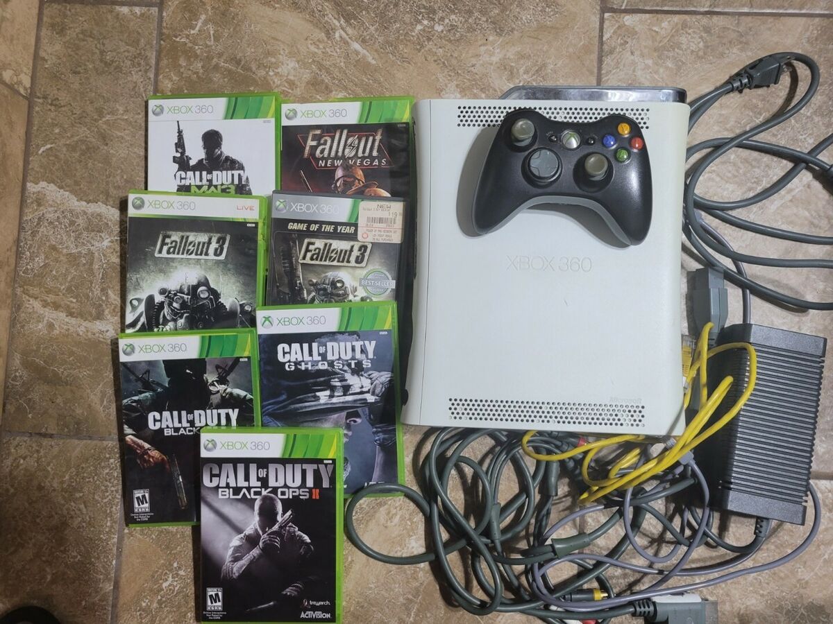 XBox 360 - Gears of War console, 2 controllers, 9 games for Sale