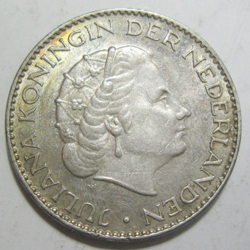 1 Gulden Netherlands 1956 plata 0,720 % (#47o) - Imagen 2 de 2