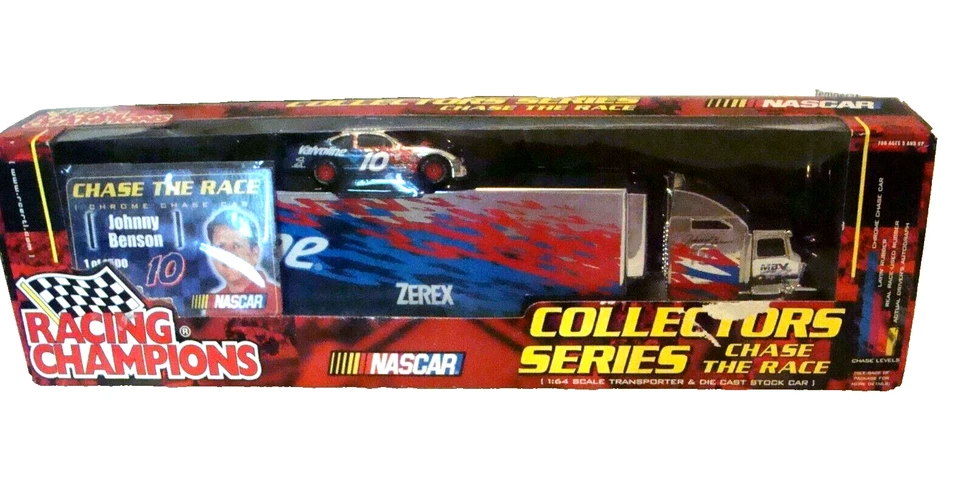 Nascar Hauler & Car Johnny Benson 2001 赛车冠军 1: 64 铬追逐 — 第 2/4 张图片