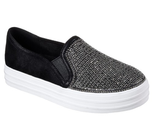 Skechers Mujer Zapatillas Doble Dar Cuerda Shiny Dancer Plataforma Planos  Tenis | eBay