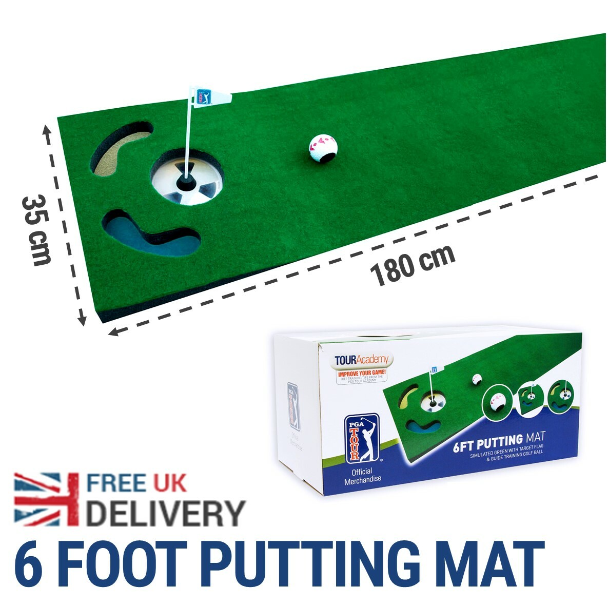 GOLF PUTTING MATS Small Medium Large Putting Green Putting Hole Putt