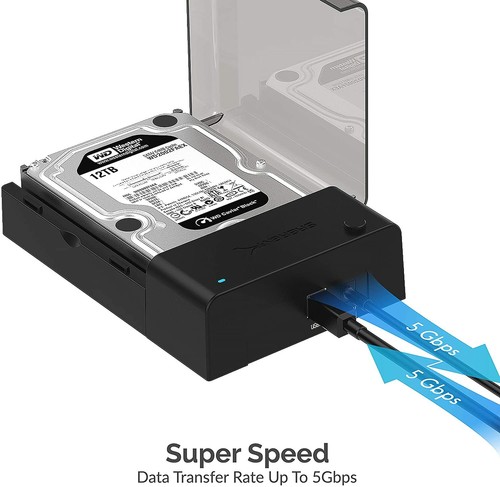 SATA Docking Station External Hard Drive Enclosure HDD SSD 2.5 3.5 inch USB 3.0 - Picture 6 of 8