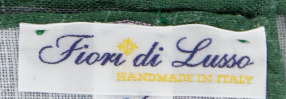 Fiori Di Lusso Gray Solid Linen Pocket Square - 12 3/8" x 12 3/8" (801) - Image 4 of 4