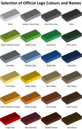 Lego Bricks 20x Dark Stone Grey 1x2 Tile Flat Thin Studless 4211052 3069 NEW - Picture 3 of 5