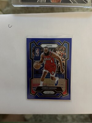 2023-24 Panini Prizm James Harden Blue Prizm /199 #98