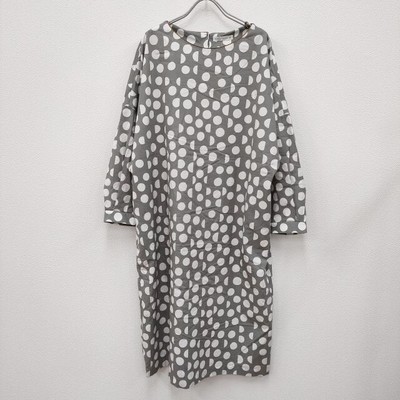 mina perhonen 22SS palkeet aas3889 cotton silk dots dress