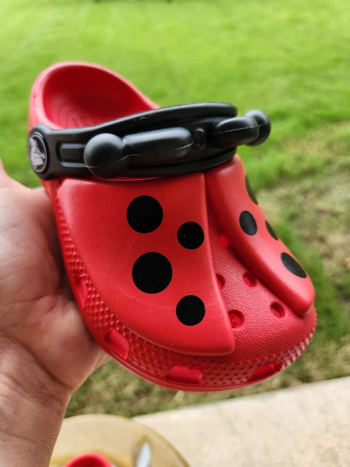 Crocs Classic "Ladybug" Girls' BRAND NEW 6C, 8C & 10C - Image 4 of 4