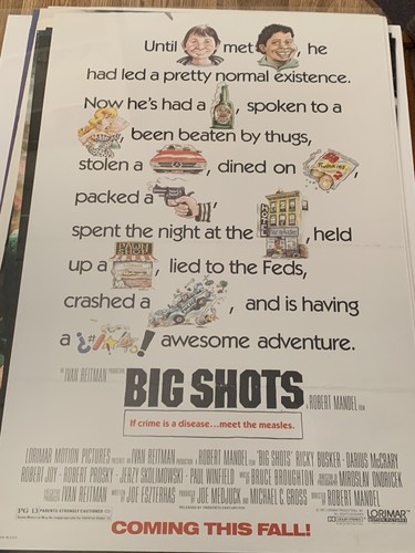 BIG SHOTS Original Movie Poster 27”x40” Darius McCrary Ricky Busker Robert Joy