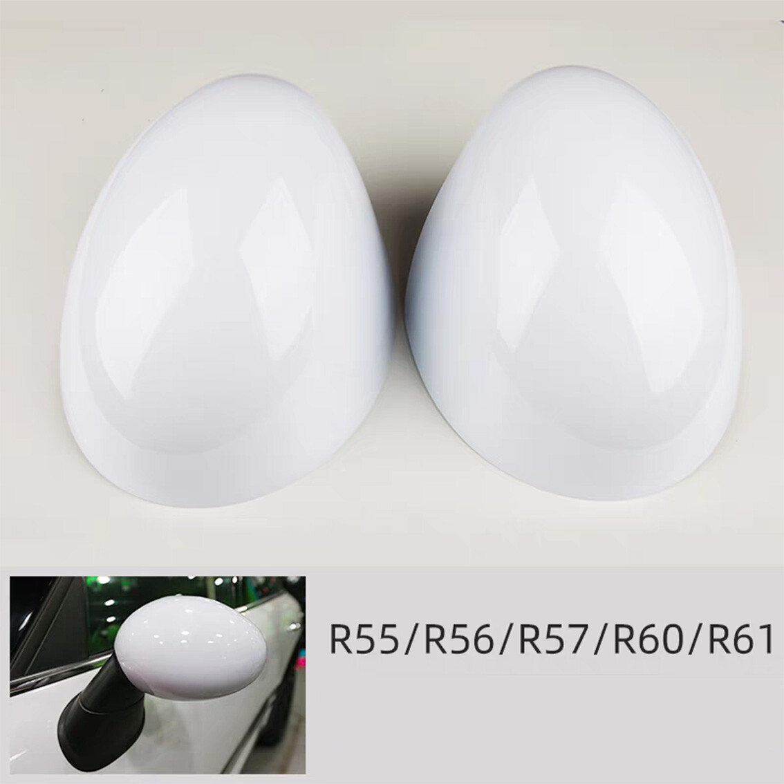 Aspen White Side Mirror Cover Cap Electric Fold For MINI Cooper Aspen White Side Mirror Cover Cap Electric Fold For MINI Cooper