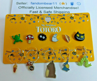 My Neighbor Totoro Mismatch Hoop Stud 10-Piece Earring Set! Studio Ghibili NEW