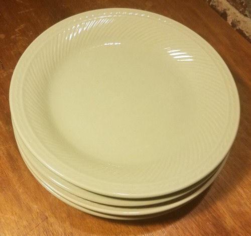 Tabletops Gallery PRELUDE Salad plate set of 4, 8 5/8", Green, Embossed - Picture 9 of 11