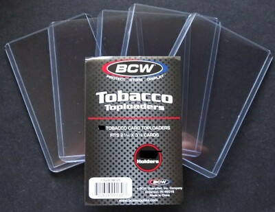 (5 Loose Holders) BCW Tobacco Card Top Loader Card Holder 722626001307| eBay