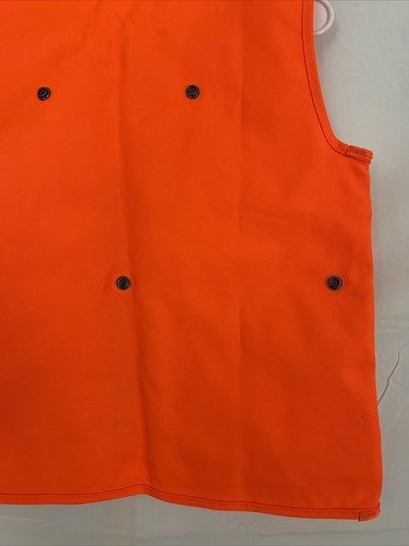 RedHead Hunting Vest Camo Safety Orange Medium Deer Shell Coated Pockets Zip - Picture 6 of 12