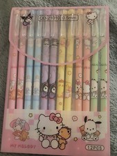 Kawaii 12 Piece Sanrio Family Erasable Pens