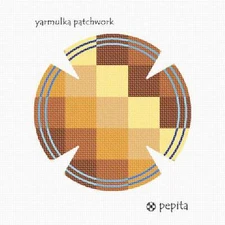 Yarmulka Patchwork Needlepoint Kit or Canvas