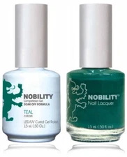 Lechat Nobility Gel Polish & Nail Lacquer - Teal 0.5 oz - #NBCS052