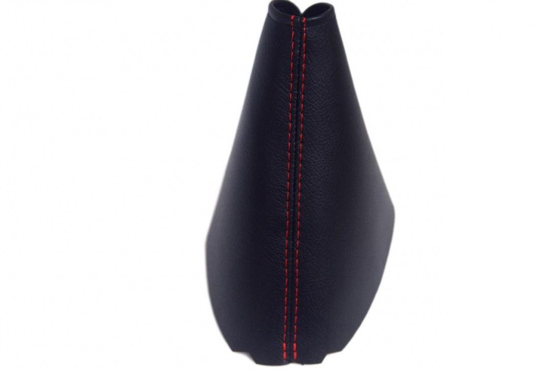 E Brake Boot Leather Synthetic for Toyota Corolla 14-19 Red Stitch