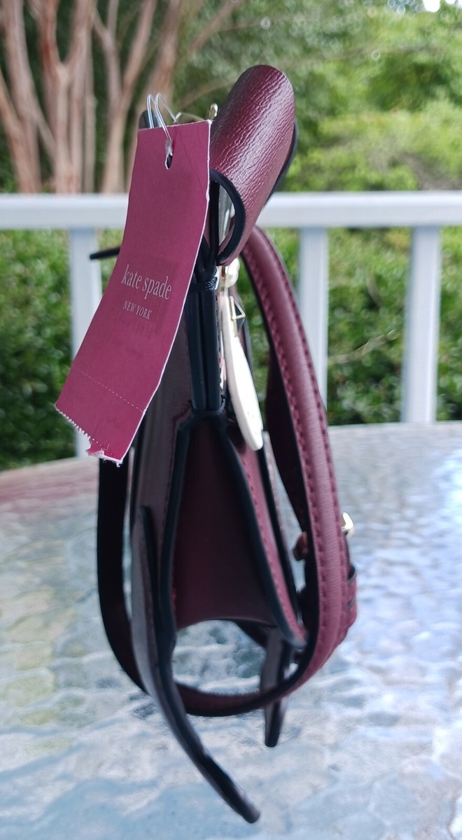 Kate Spade WKRU6239 Oxblood Floral Pug With Embellishments