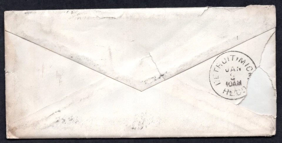 US 1882 EVANSTON ILL. TYING SCOTT #208A SIX CENTS REENGRAVED IN BROWN COLOR - Image 2 of 3