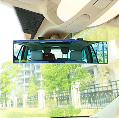 Auto Car 300mm Wide Convex Curve Interior Clip on Rear View Mirror Extender