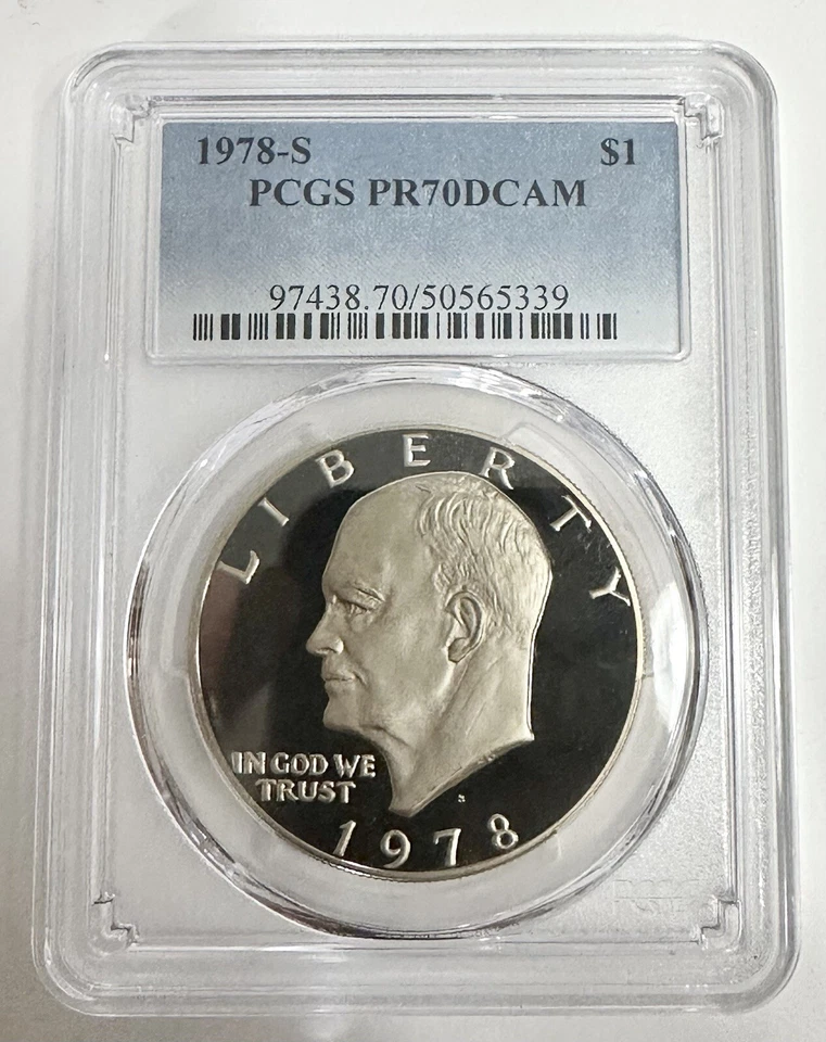 Eisenhower Dollar Coin Proof 1978 S PCGS PR 70 Deep Cameo Uncirculated $1 Coin - Image 3 of 4