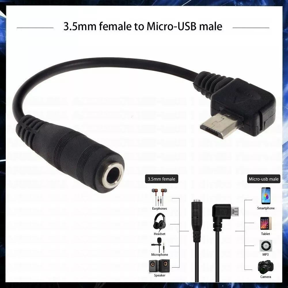 Micro usb jack to 3.5 mm headphone sale