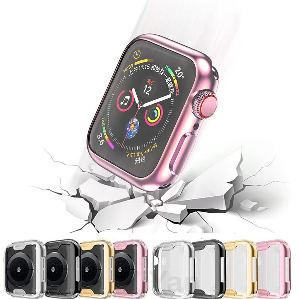 TPU Case Screen Protector Cover For Apple Watch Ultra2 Series 9 8 7 6 SE 41/49mm - Image 3 of 4