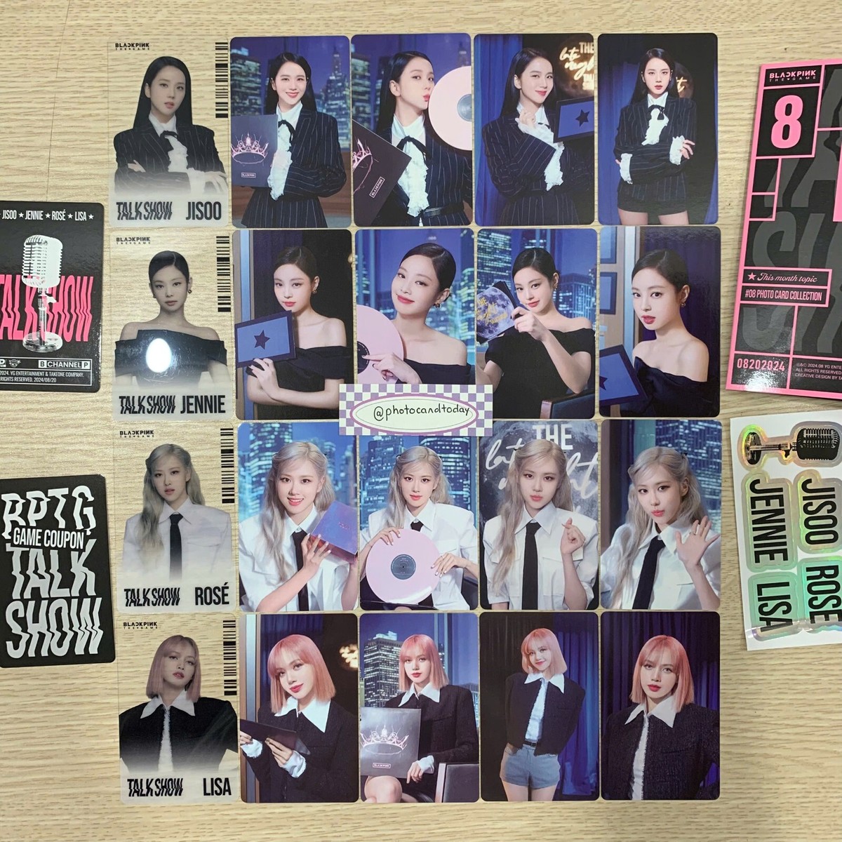BLACKPINK THE GAME PHOTOCARD COLLECTION TALK SHOW OFFICIAL BLINK
