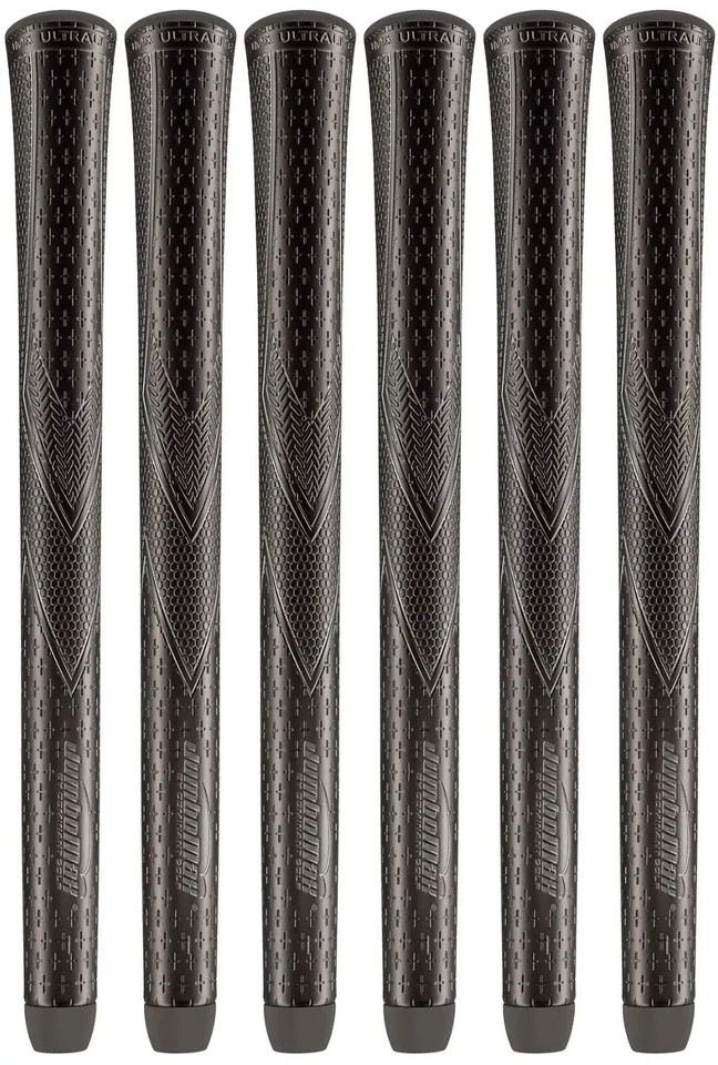 JumboMax JMX Ultralite BLACKOUT Golf Grips - "Small" Size (+1/4") - Set of 6