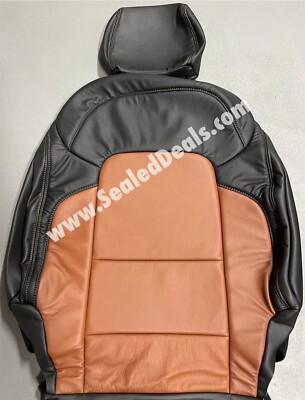 Black & Mahogany Katzkin Leather Seat Covers for Ford Bronco Base Big Bend &More