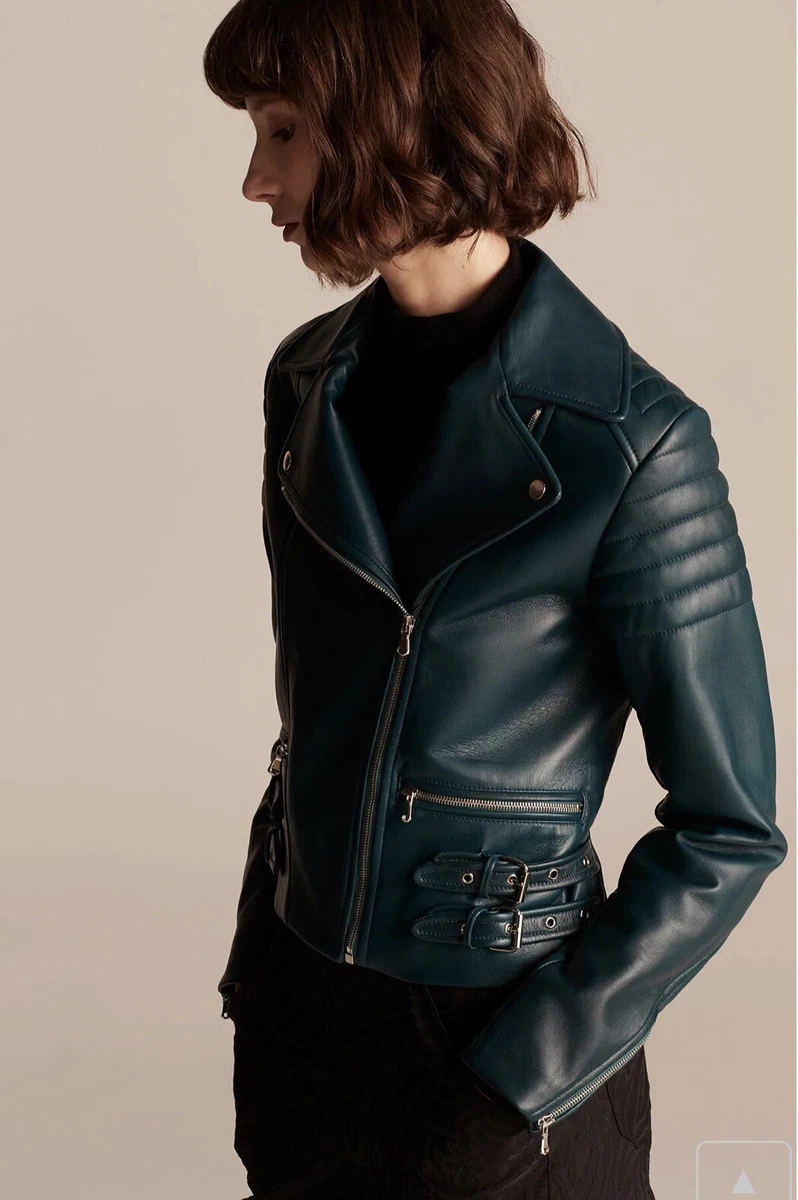 Rebecca taylor leather biker jacket discount