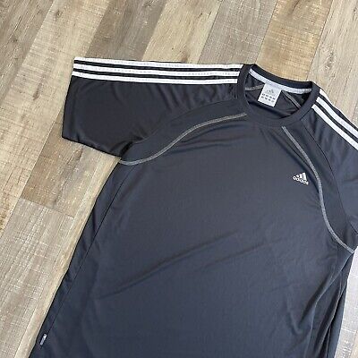 Adidas Men&#039;s Clima365 3-Stripes Short Sleeve Training T-Shirt Black Size L eBay