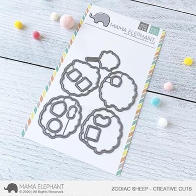 Mama Elephant, Creative Cuts/ Stanzschablone, Zodiac Sheep